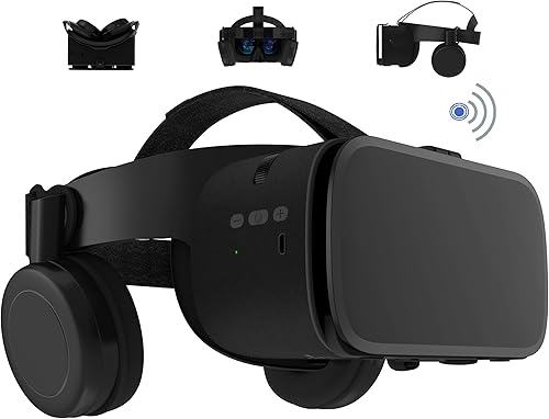3D Virtual Reality VR Headset with Wireless Remote Bluetooth VR Glasses for Movies Video Games IMAX Compatible for Android iOS iPhone 12 11 Pro Max