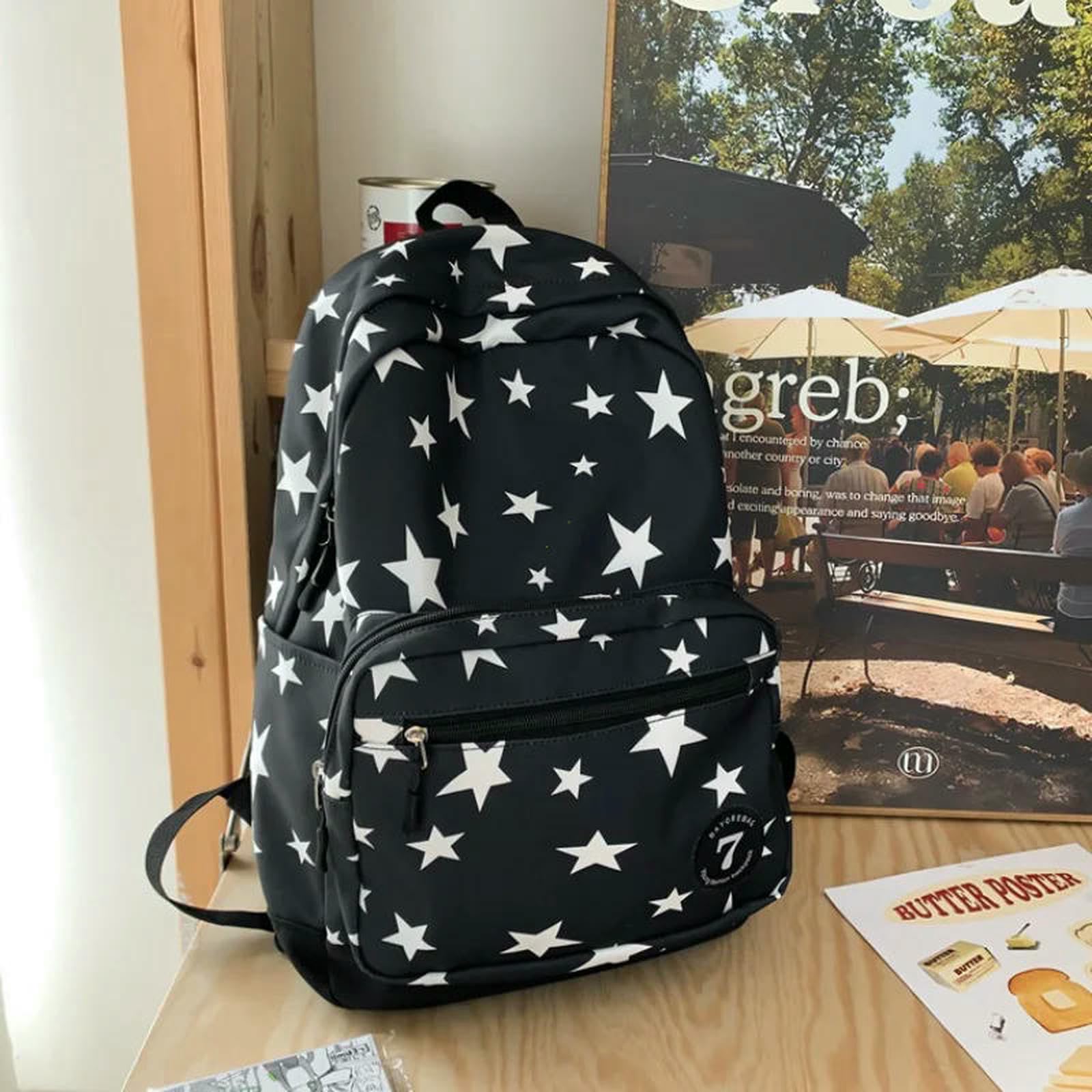 Schulrucksack Rucksack Für Damen Und Herren, Rucksack, College-Tasche, Reiserucksack, Studenten-Schulanfang, Büchertasche