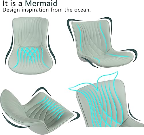 Miniatura 9 de YOUTASTE Juego de 2 sillas de comedor de color verde salvia, tapizadas de mediados de siglo, modernas sillas de comedor para cocina, comedor, sillas