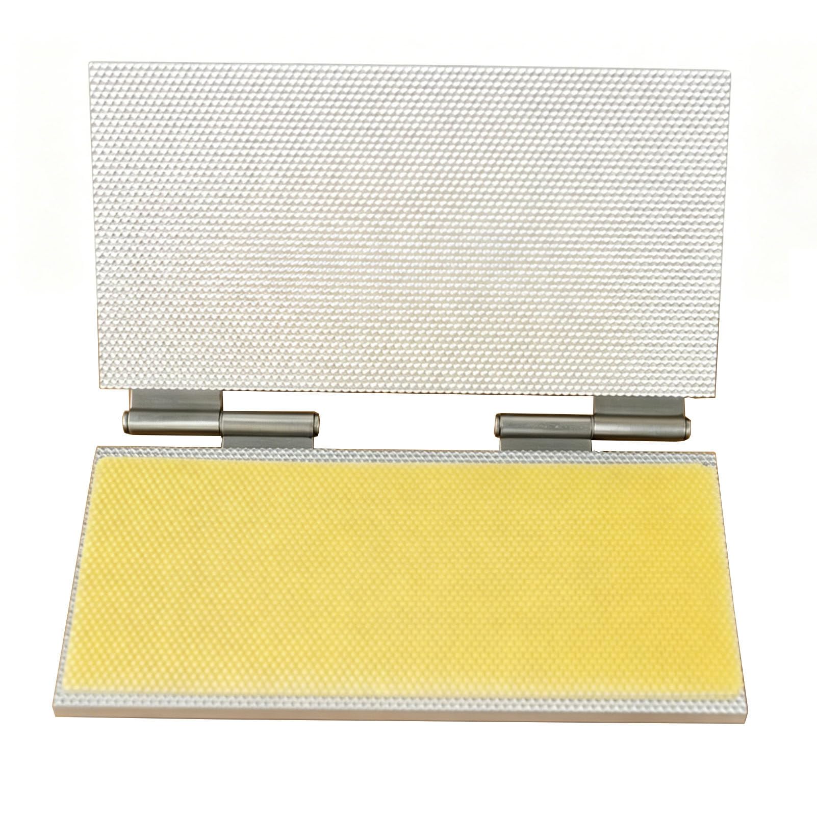 Mittelwandmaschine für Bienenwachs, Gießformwerkzeug mit 5,4-mm-Ösen, Bienenwachspresse aus Aluminiumlegierung, große Bienenwachspresse für die Imkerei