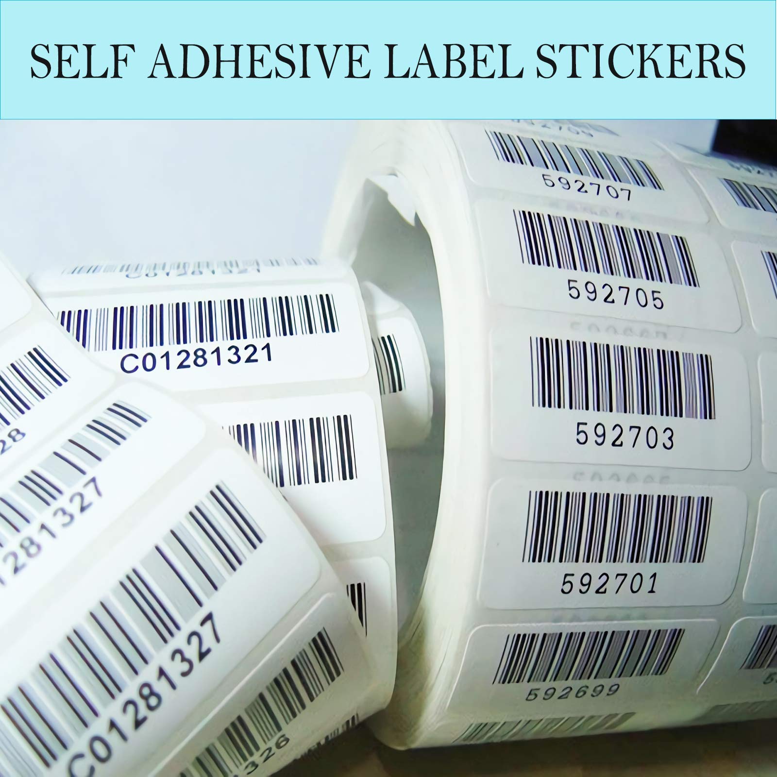 4320 Etichette Adesive 5x34 Mm - Carta Bianca Per Casa E Ufficio, 30 Fogli Multiuso