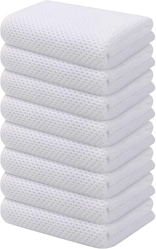 Miniatura 192 de Kitinjoy - Paños de cocina 100% algodón, paquete de 6 paños de cocina ultra suaves y absorbentes para secar platos, toallas de cocina de secado