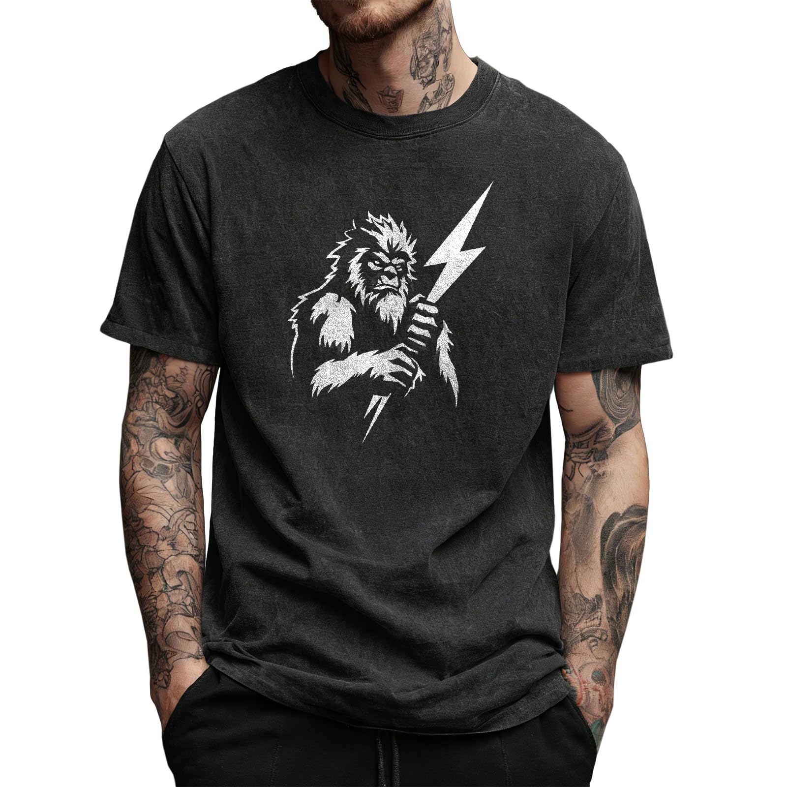 Street Graphic Shirts for Men Solid 100 Cotton Acid Washed Mens Oversized Summer Gym Apparel