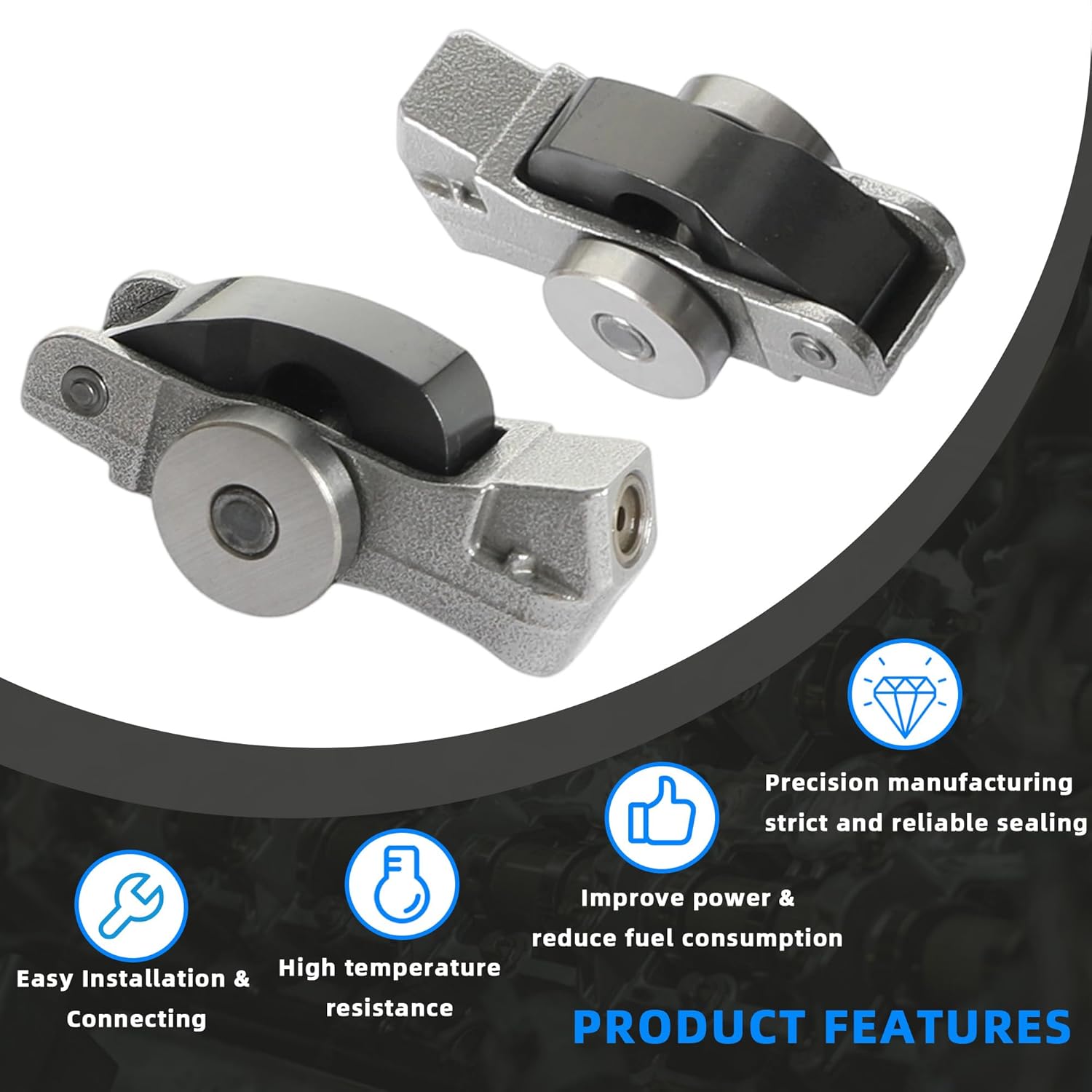 6Pcs Intake Rocker Arm Fit For Jeep Wrangler Grand Cherokee Chrysler Pacifica Voyager Dodge Durango Ram ProMaster 1500 3.6L 2016-2025 5047896AD 5047896AC