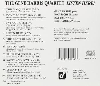 洋楽 Gene Harris - Listen here BLUE NOTE 洋楽 Gene Harris - Listen here BLUE NOTE Gene Harris