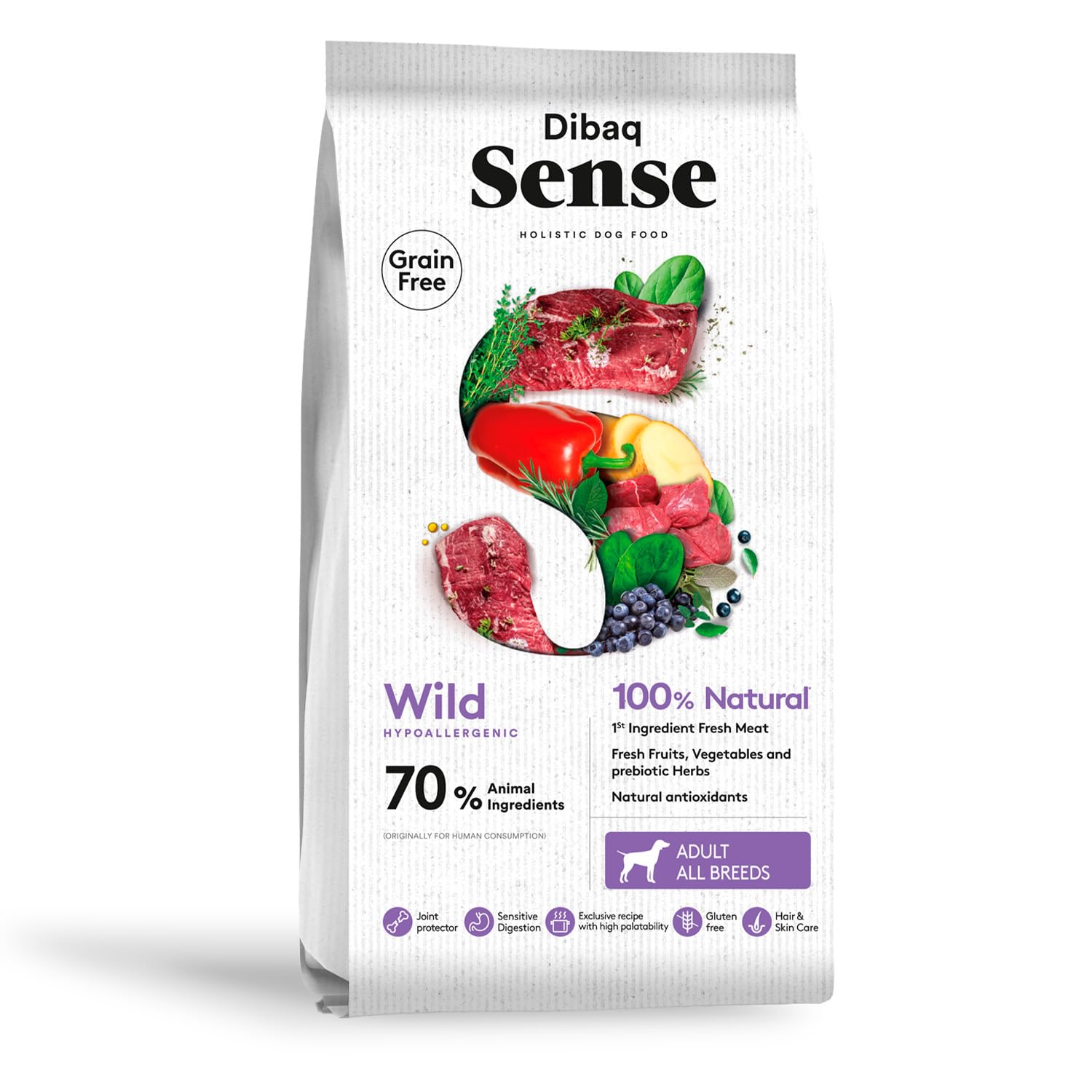 Dibaq Sense Grain Free Jabalí y Ciervo, 10 kg