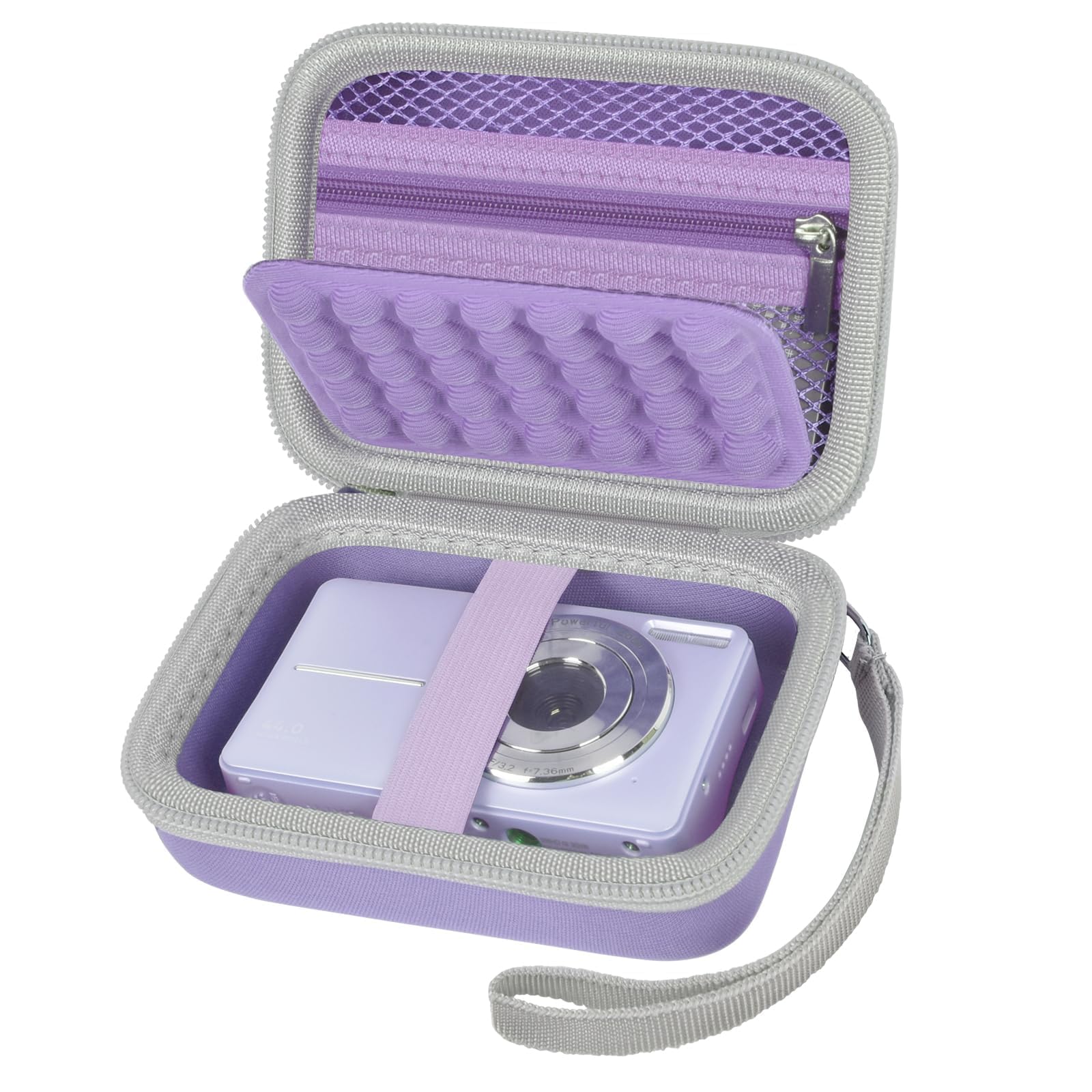 Grapsa Digital Camera Case for CAMKORY/for Kodak Pixpro/for VAHOIALD/for Sony DSCW800 830/ for Canon PowerShot 180 190. Kids Vlogging Cameras Storage