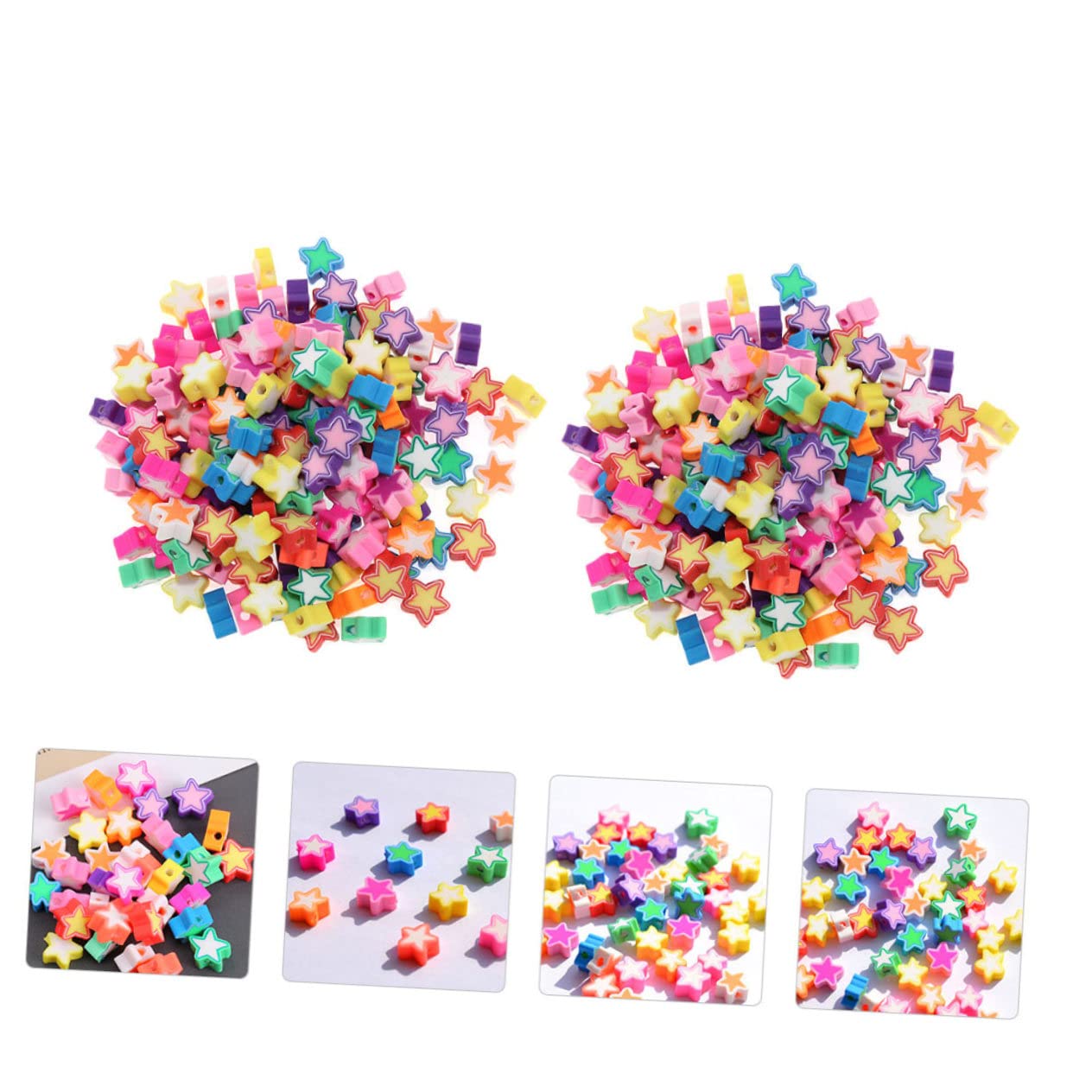 EXCEART 1000piezas Abalorios Sueltos De Para De Pulsera y Collar Accesorios De Joyería Arcilla Polimérica Perfectos Para Manualidades y Proyectos De