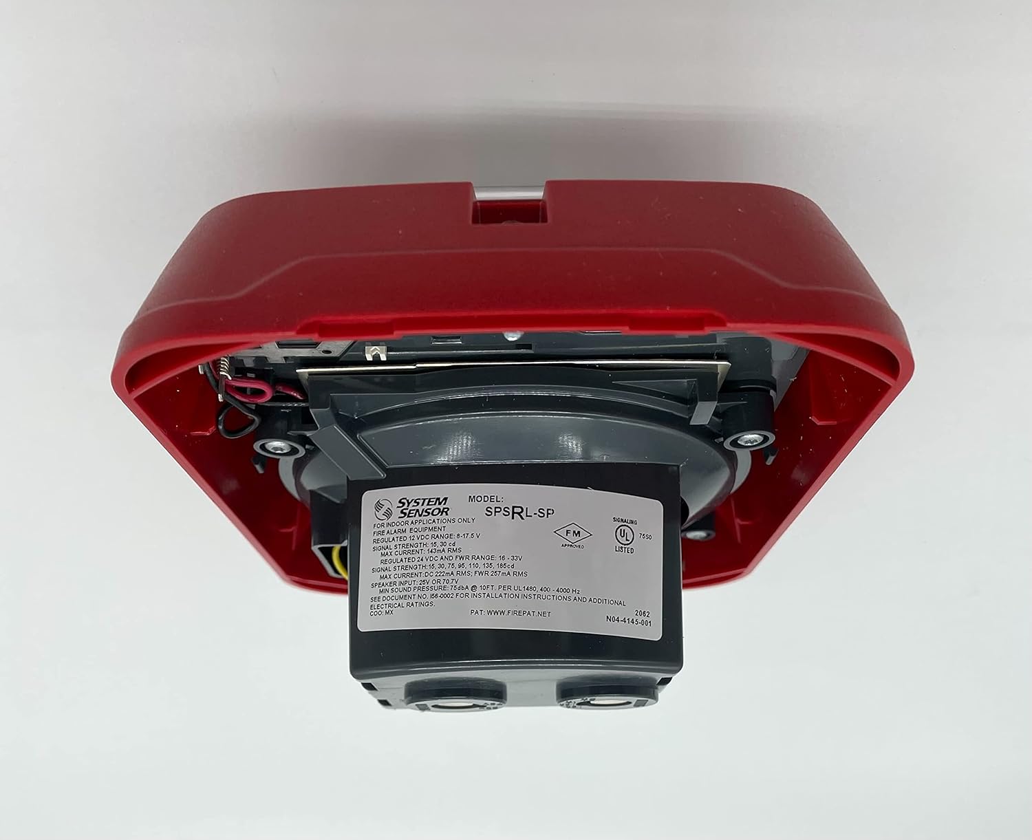 System Sensor SPSRL-SP Red Wall Mount Motion Detector