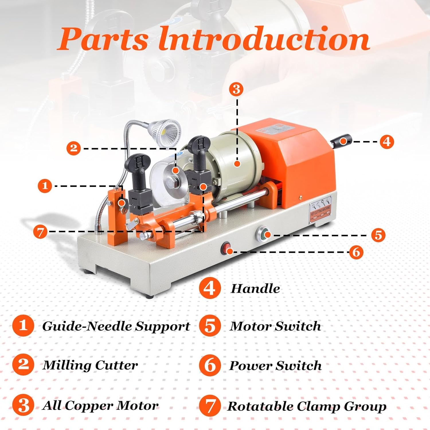 Cutter Cutting Machine, Keys Duplicator Copy Machine for Keys Copy Cloning Key Duplicator, Multifunctional Key Cutting Duplicate Equipments, KeyCopy Machines Suitable for Hardware Stores