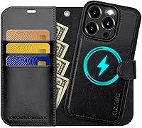 Vista 37 de OCASE Funda tipo cartera desmontable para iPhone 12 y iPhone 12 Pro con tarjetero [2 en 1] Funda de piel sintética con soporte de bloqueo RFID