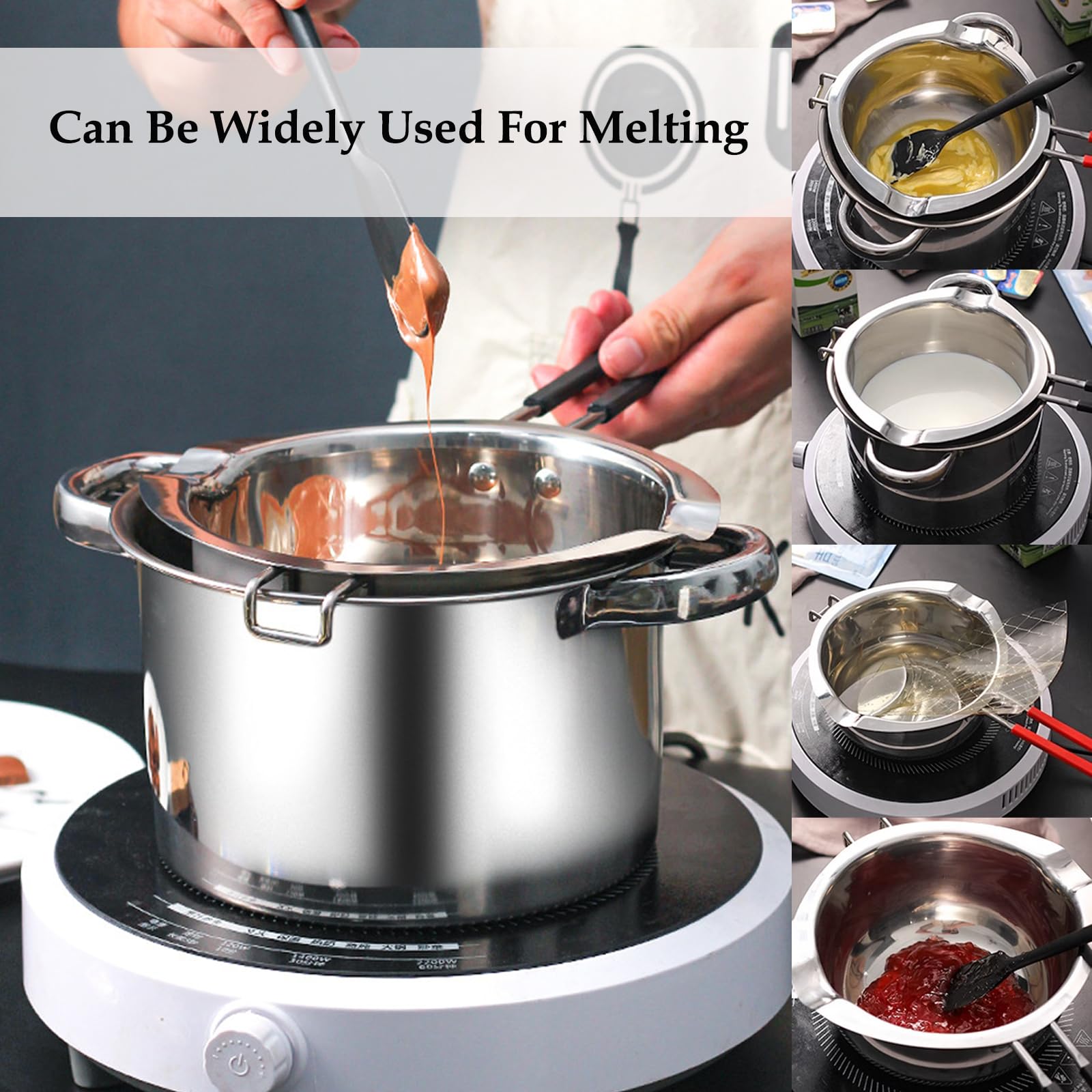 Wax Smeltpot 1000ML Roestvrijstalen Dubbele Boiler Voor