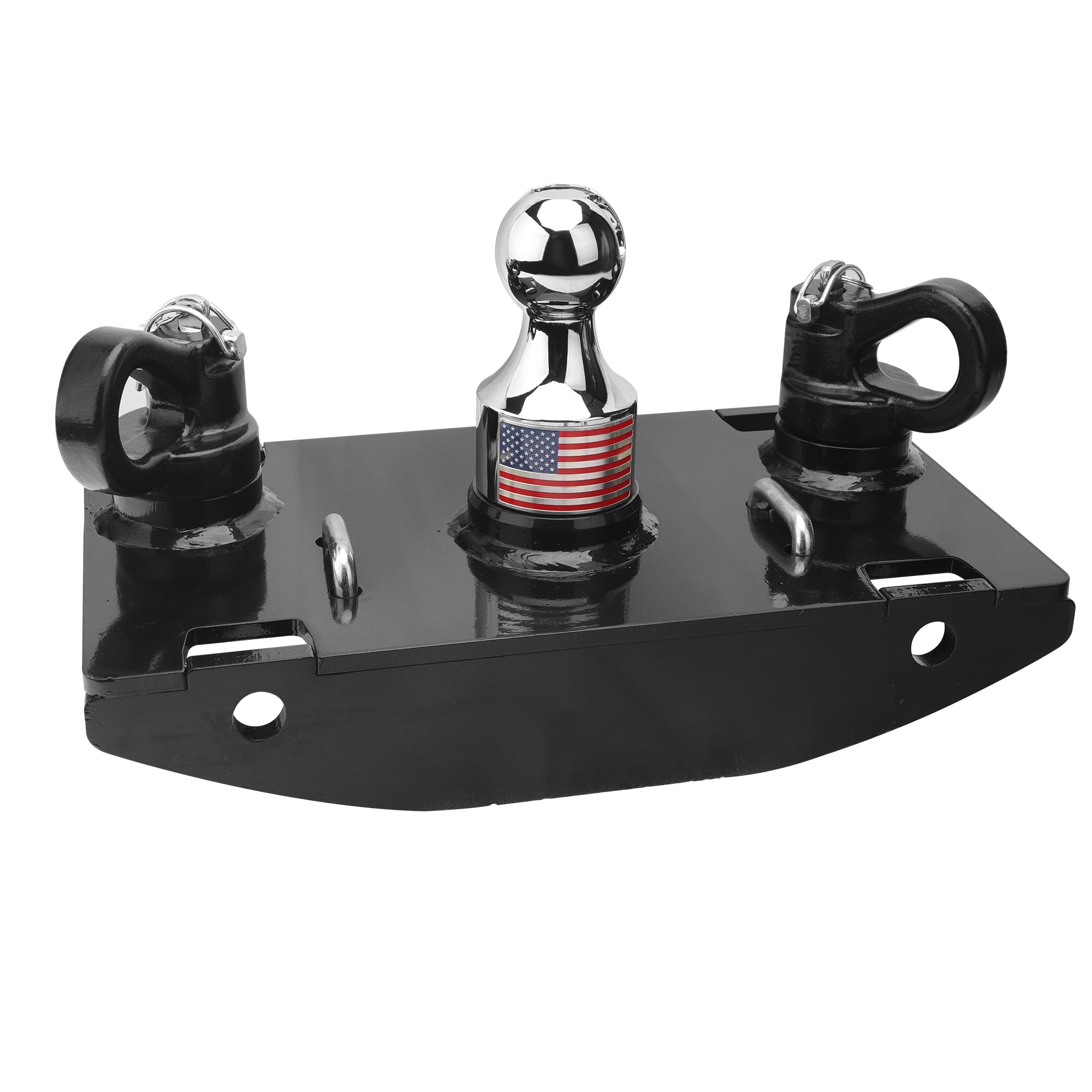 Factory Original Style Puck System for 2019-2024 Ram 2500, Ram 3500, Lockable 2-5/16" Gooseneck Ball, Safety Chain Anchors Included, Drilling Required