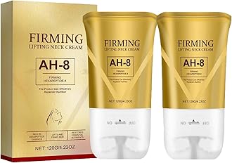 Firming Neck Cream for Crepey Skin Body Care Comfort,Tighten and Lift Neck Cream with Double Roller Massage,Moisturizing,Tightening Skin Repair (2PCS)