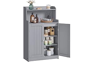 Homecharm Cabinets: Bathroom Storage Cabinet with Customizable Shelves