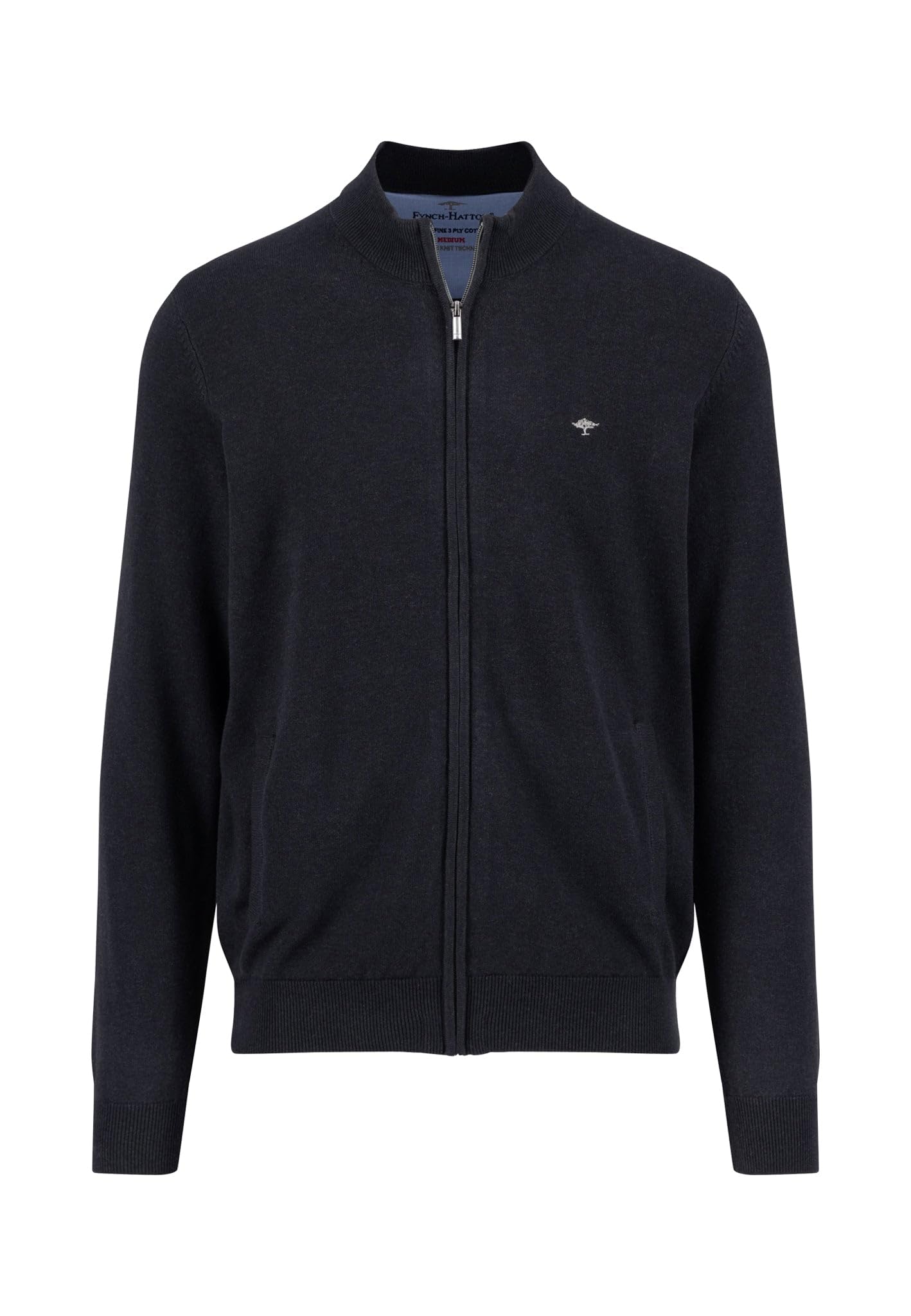 FYNCH-HATTON Strickjacke Herren Strickjacke dunkelgrau