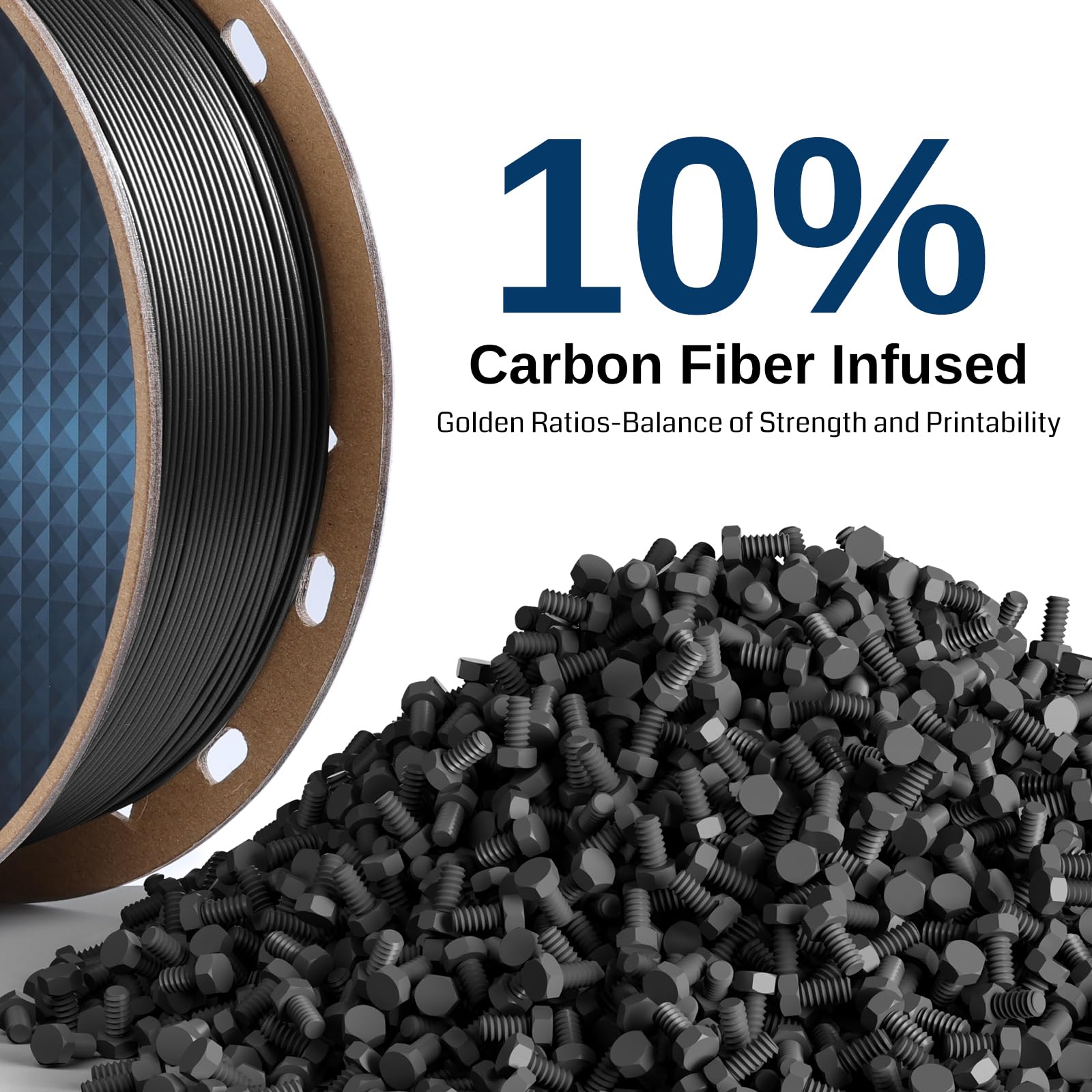 SainSmart Creality Space PI Filament Trockner, 3D Drucker Filament Trockner Box, Included SainSmart Carbonfaser PETG Filament 1KG