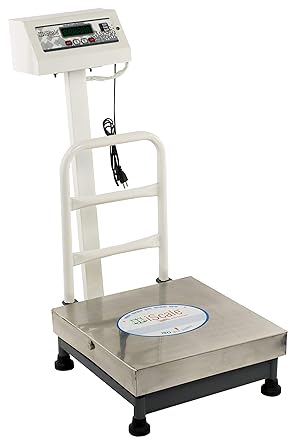 iScale Electronic Platform Weighing Scale 50Kg Capacity 5g Accuracy Weight Machine Digital for Shop, Commercial and Industrial use with Stainless Steel Platform size 14x14 Inches (350x350mm)