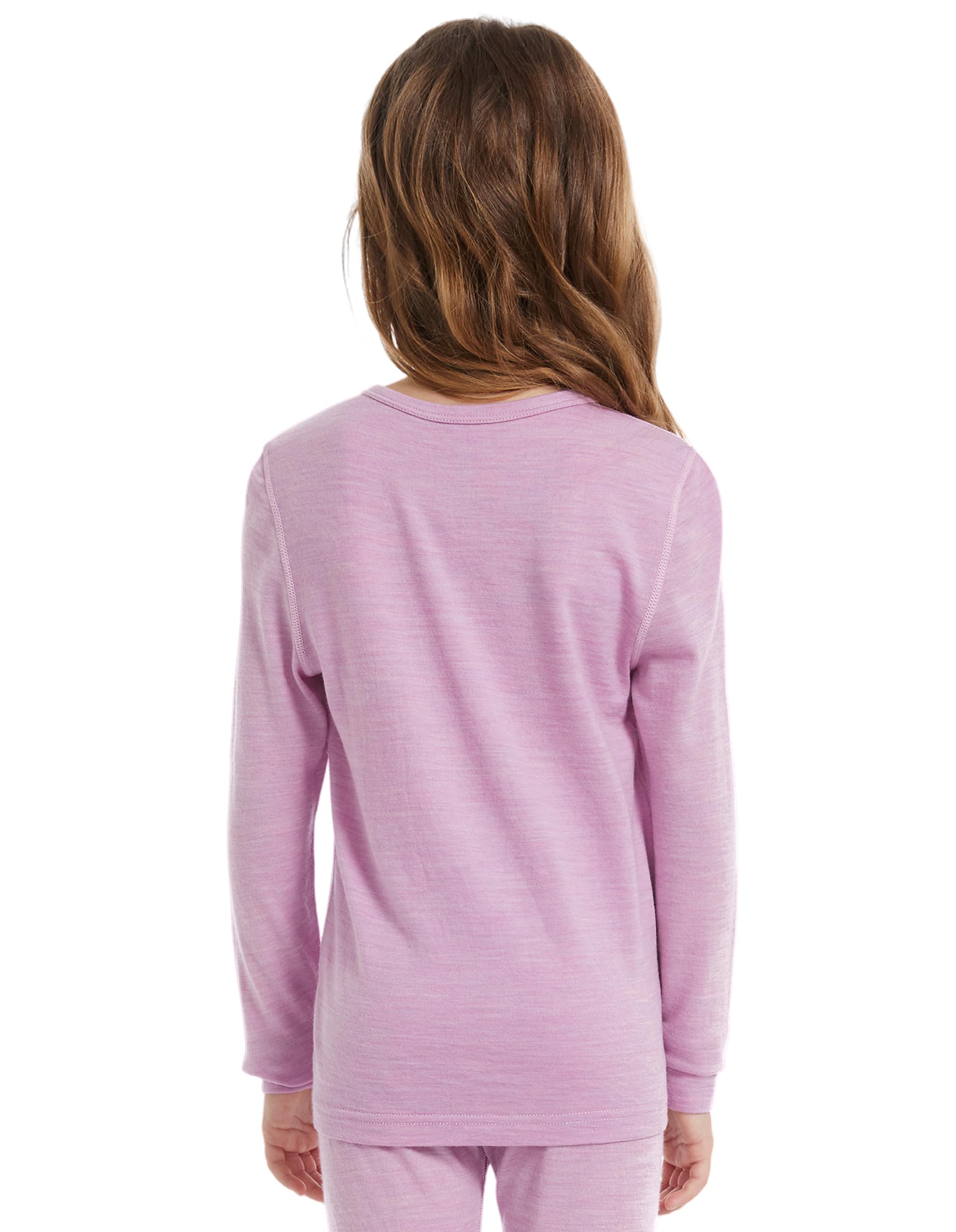 Thermooberteil Kinder Unisex, 100 % Merinowolle, Langarmshirt für Jungen & Mädchen, Skiunterwäsche Winter, Weich & Wärmend