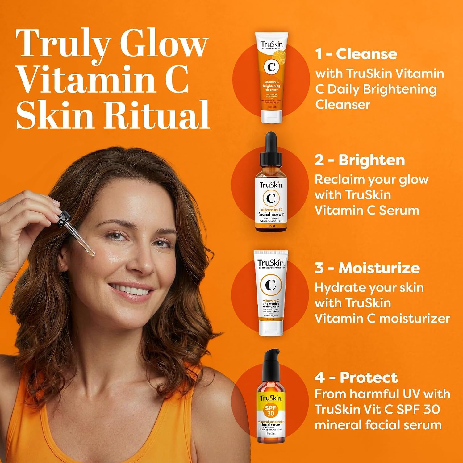 TruSkin Vitamin C Serum: Brighten & Glow -6 TruSkin Vitamin C Serum: Brighten & Glow -6