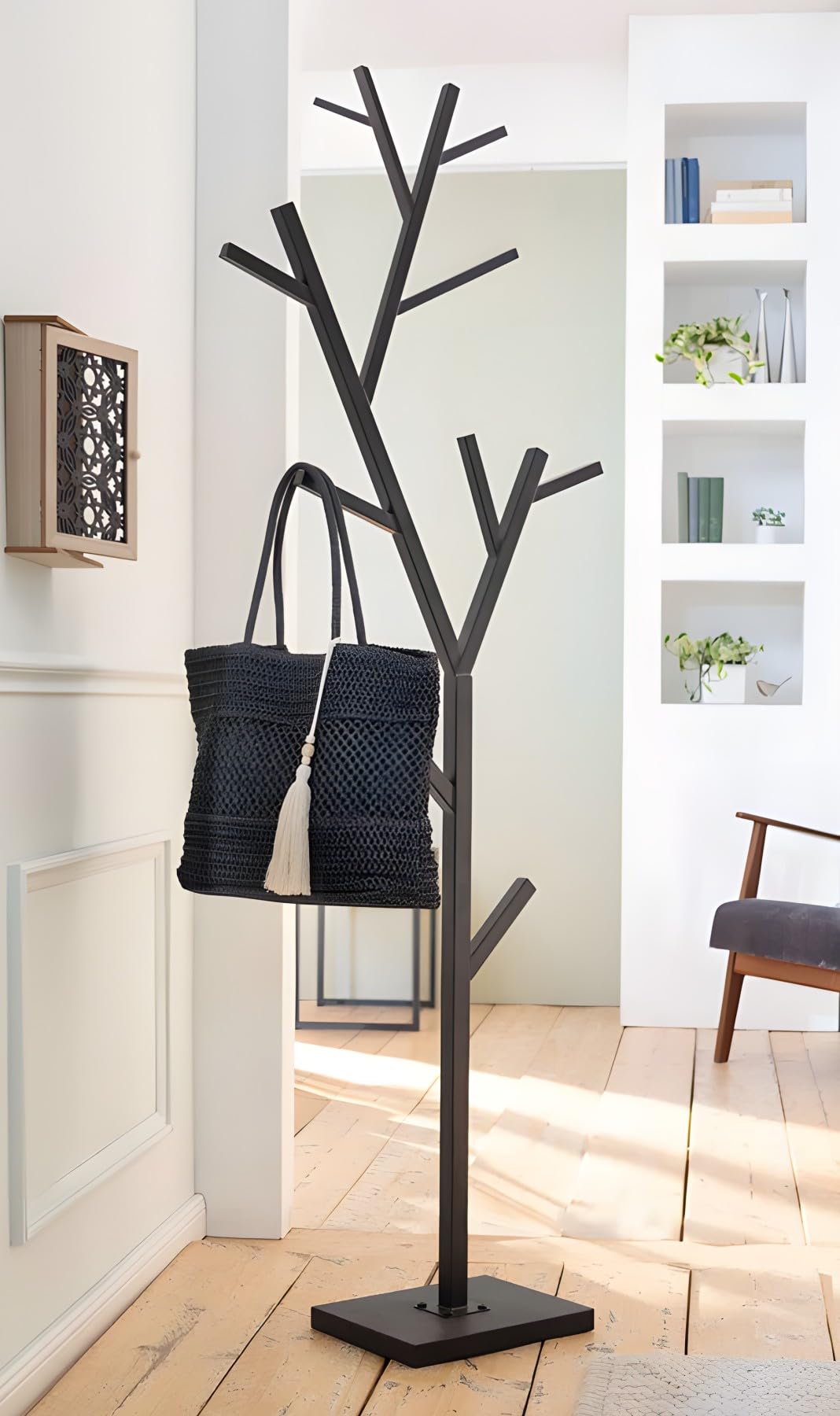 Dekoleidenschaft Garderobenständer Baum – Standgarderobe