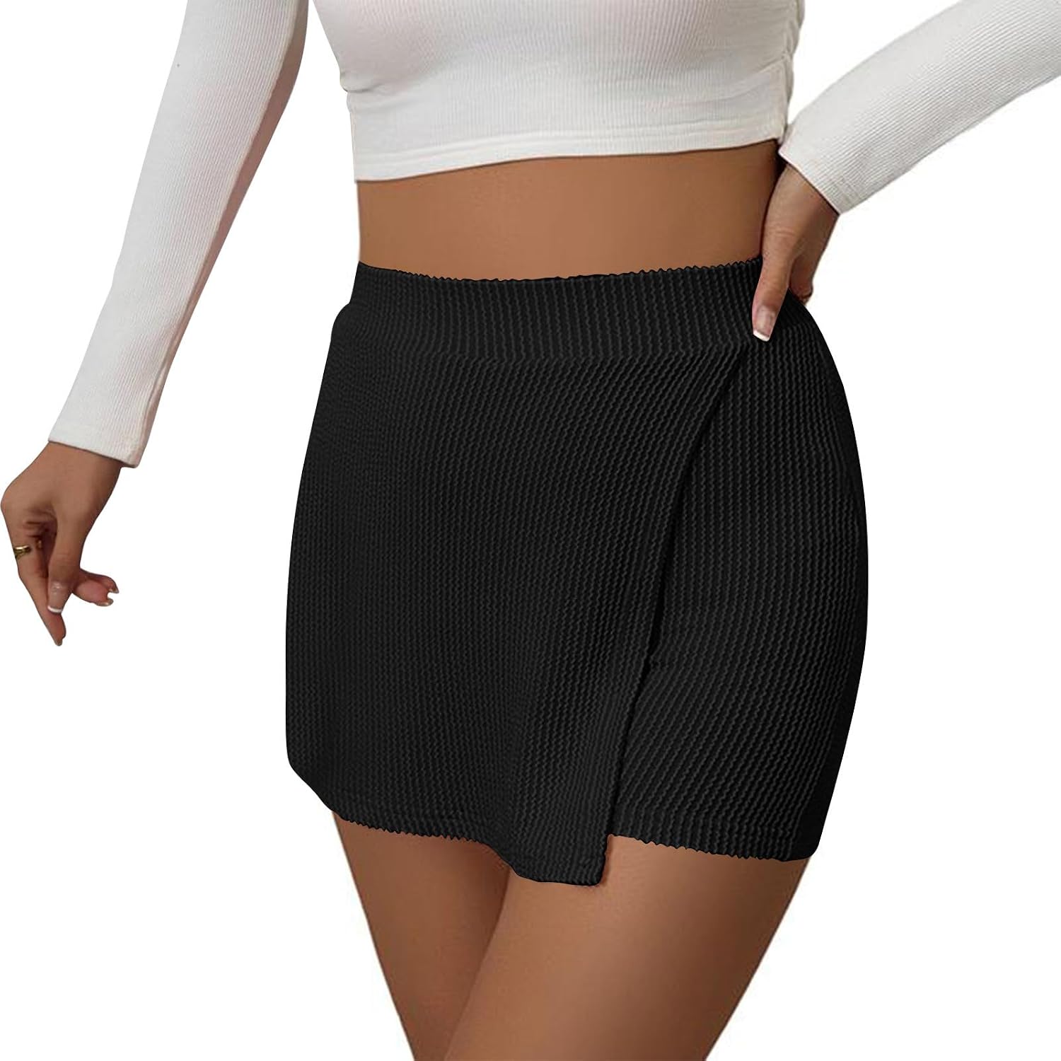 Women's Tennis Skirt Golf Athletic Skorts with Shorts Workout Running Sports Side Slit Casual Summer Mini Skirts