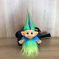Vista 2 de Muñecas retro vintage Troll cromáticas adorables para colecciones, proyectos escolares, artes y manualidades, recuerdos de fiesta, 7.5 pulgadas