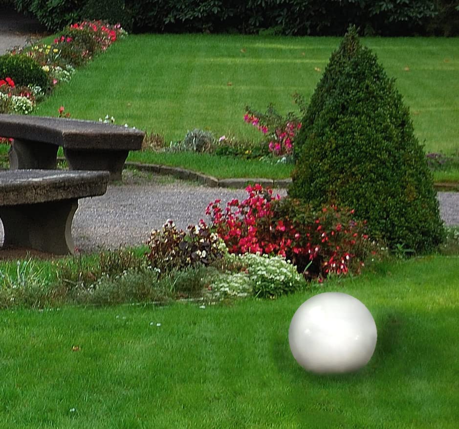 3x Solar-Kugelleuchten OLA – Garten-Deko Mit Erdspieß, Kaltweißes Licht