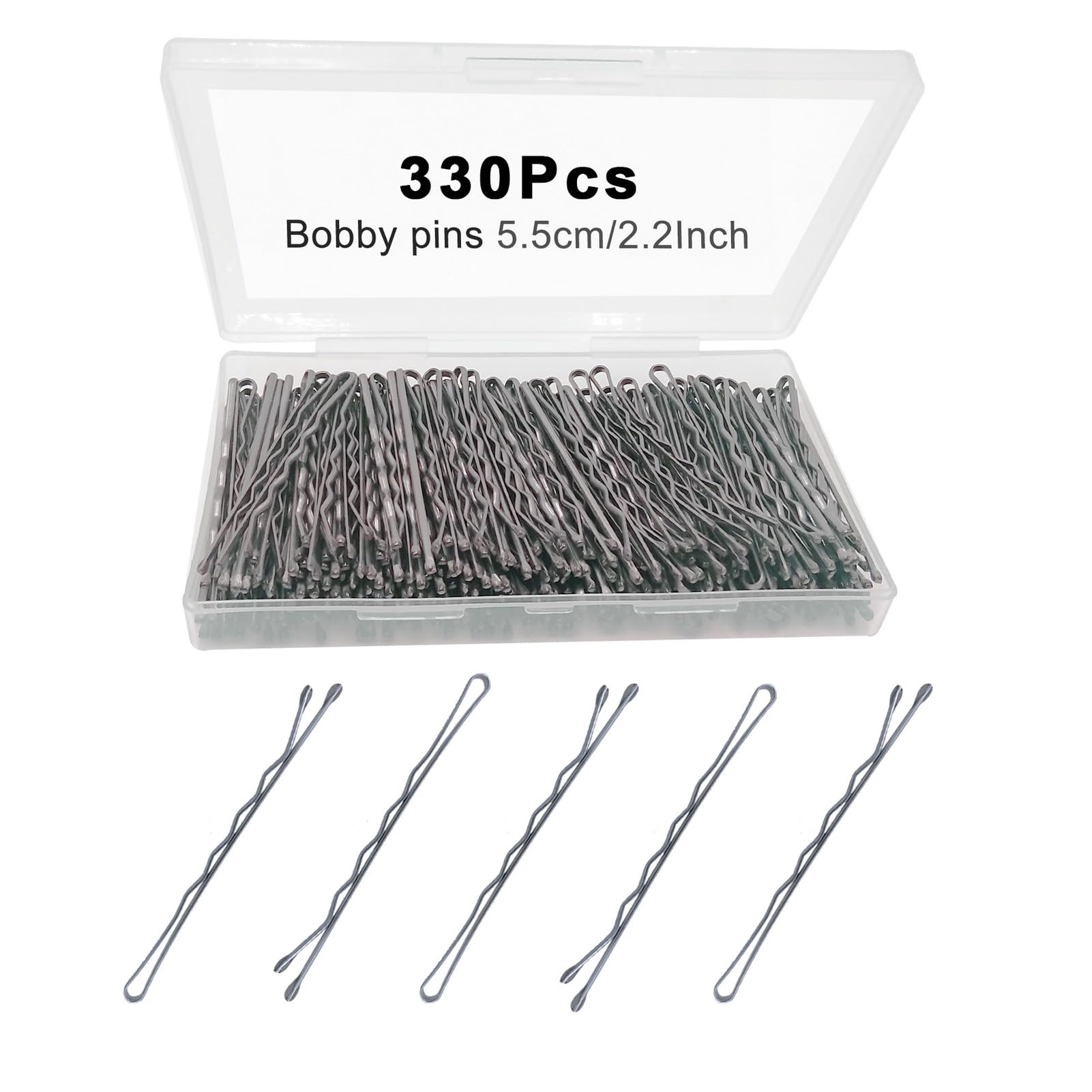 YINGFENG 330 Pcs 2.2 Inch Hair Bobby Pins Silver - hair accessories | Mubboo