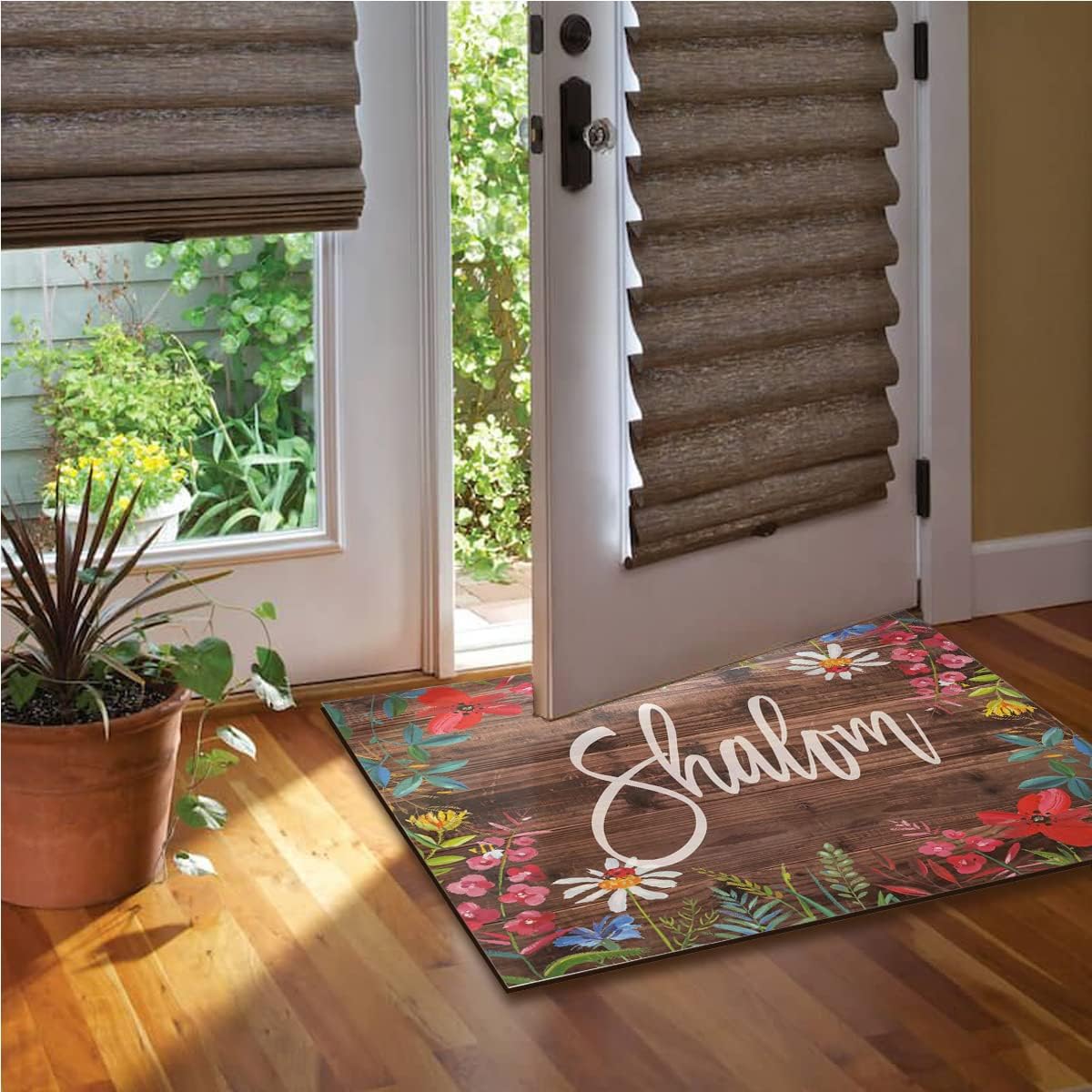 Shalom Entrance Door Mat for Front Door Inside Door Mats for Home Entrance Rugs Indoor Floor Mats for Home Entrance Rugs Indoor 30"X18"