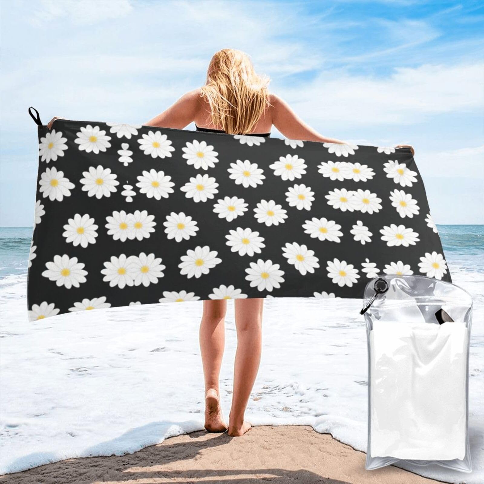Serviette de bain à séchage rapide EdWal : grand drap de douche compact et léger