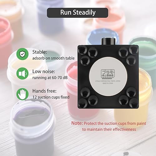 Miniatura 3 de Mini mezclador de vórtice, rango de velocidad de 300 a 2400 RPM, funcionamiento manos libres, ideal para mezclar pintura acrílica, esmalte de uñas,