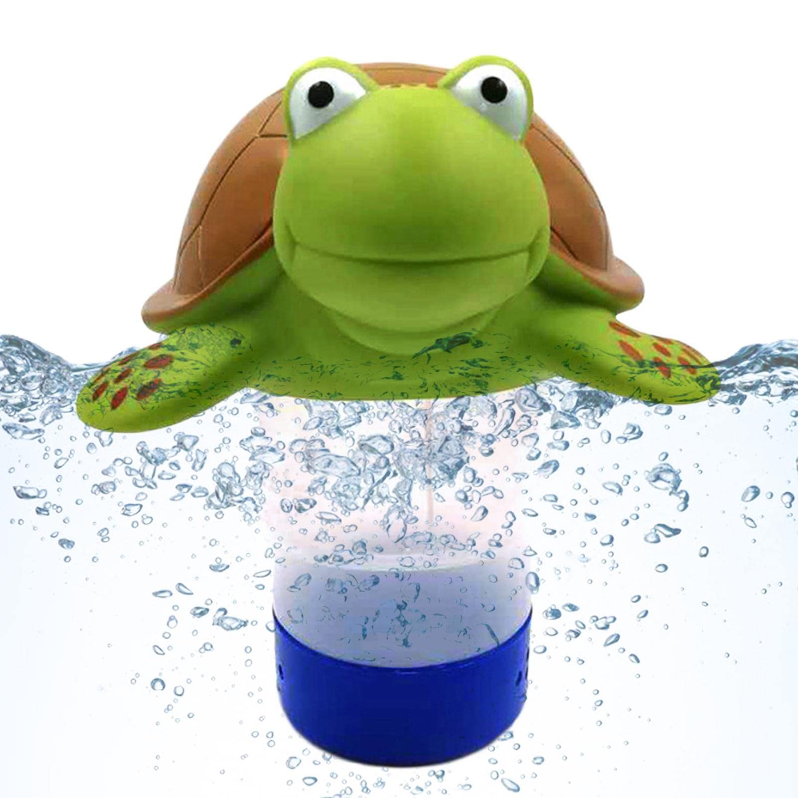 Nadador dosificador de cloro para piscina de cocodrilo, para tabletas 1 y 3 pulgadas, dispensador de productos químicos para piscina