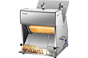 VEVOR 12mm Electric Bread Slicer for Effortless Homemade Bread
