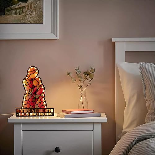 Miniatura 7 de Regalo para hija de mamá, regalos de cumpleaños para hija, regalo de Navidad para madre e hija, día de la madre, graduación decorativa con luz LED,