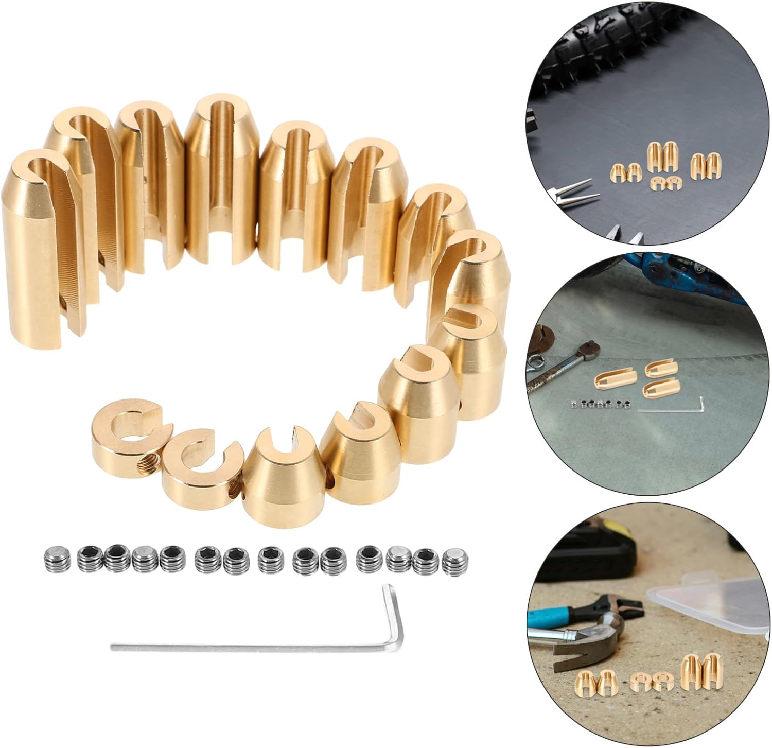 Amosfun 1set Copper Motorcycle Wheel Balance Weights Refill Kit Reusable Copper for Enhanced Stability and Quick Installation Fit for Motorcycles