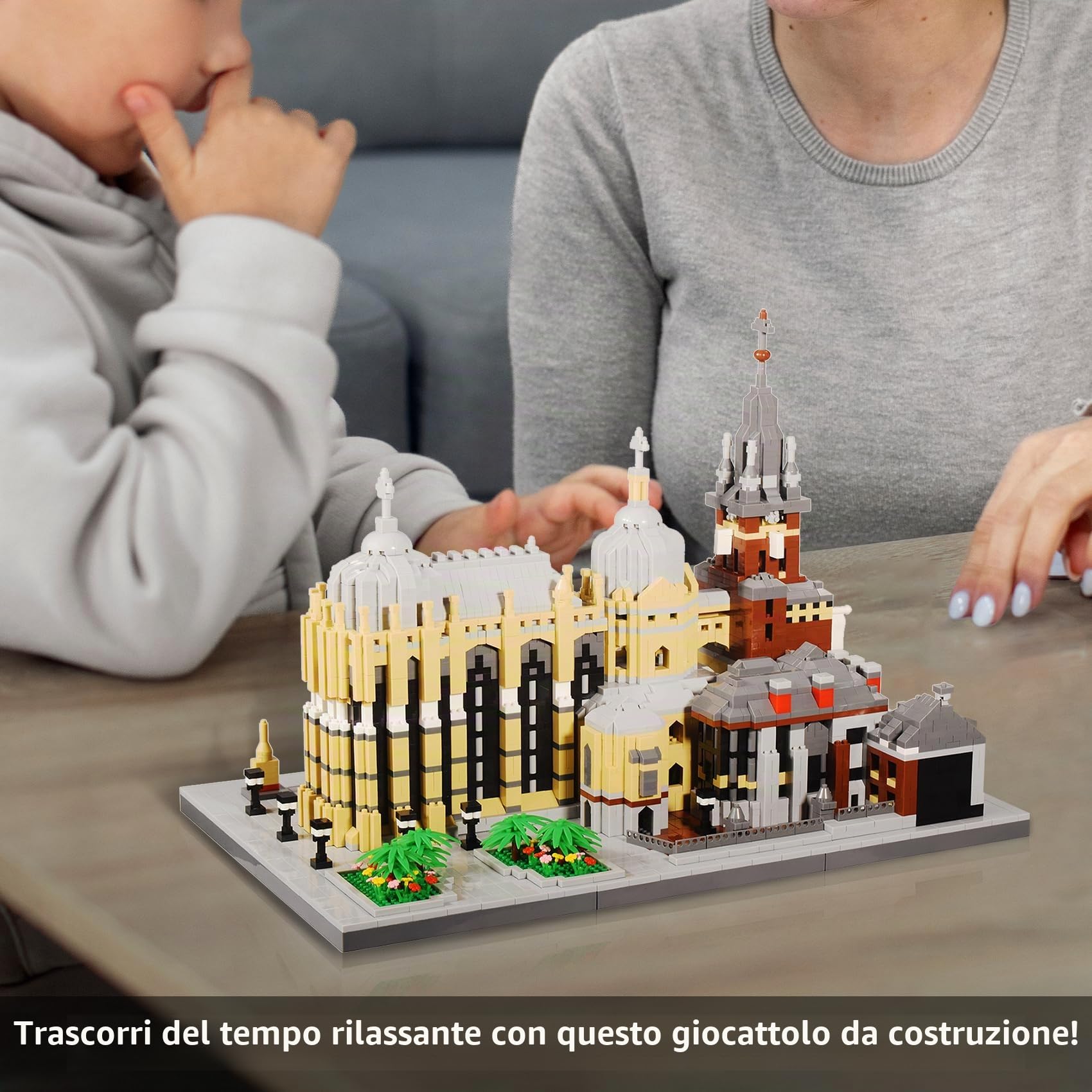 LULUFUN Set di blocchi da costruzione della cattedrale di Aquisgrana, giocattoli famosi in tutto il mondo, kit di micro mini blocchi per hobbisti, regalo per adulti e bambini (6650 pezzi)