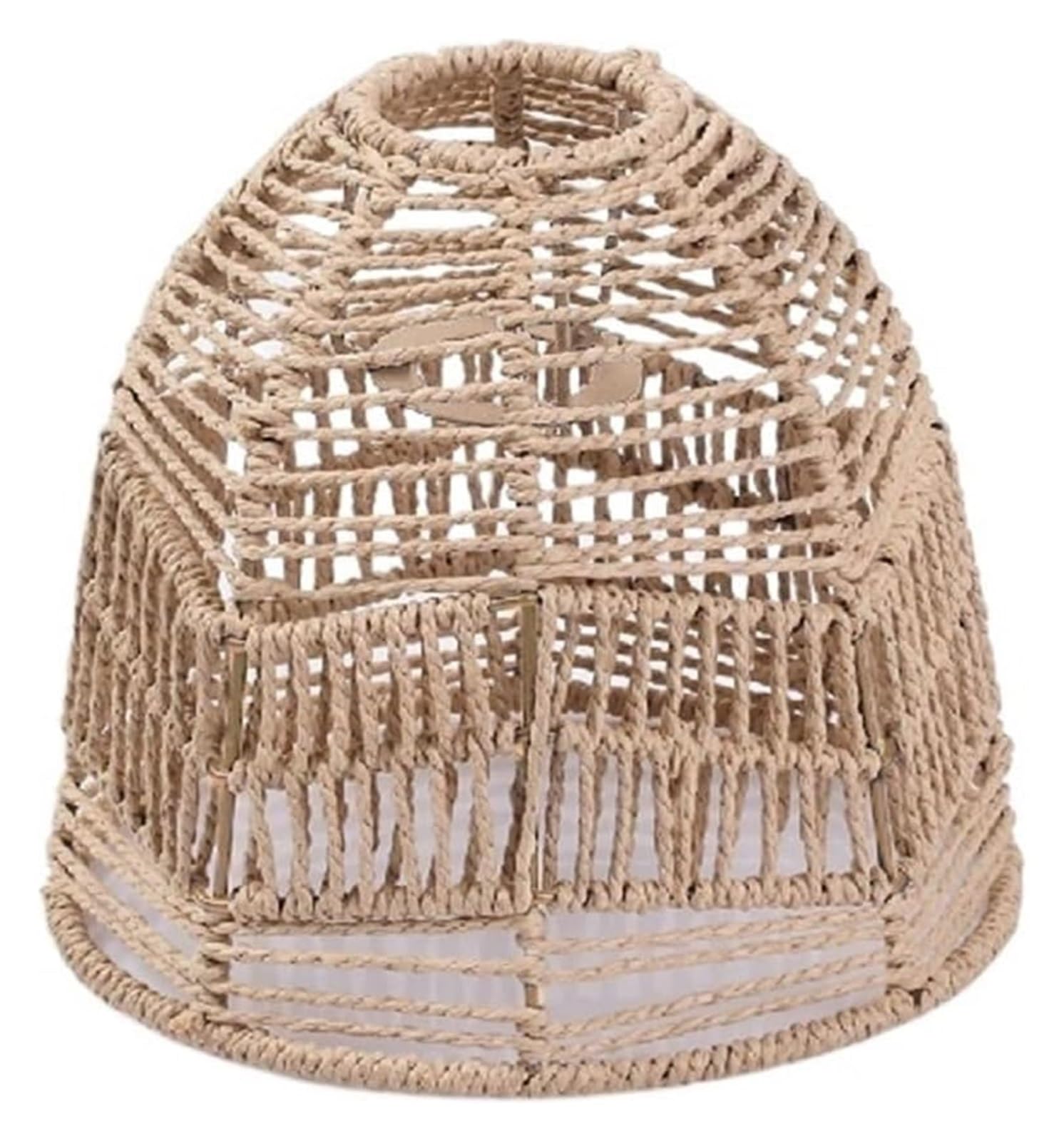 Lampshade， Geometric Shade Light Hanging Cover Handwoven Lampshade Fixture Bedroom ﻿(07)