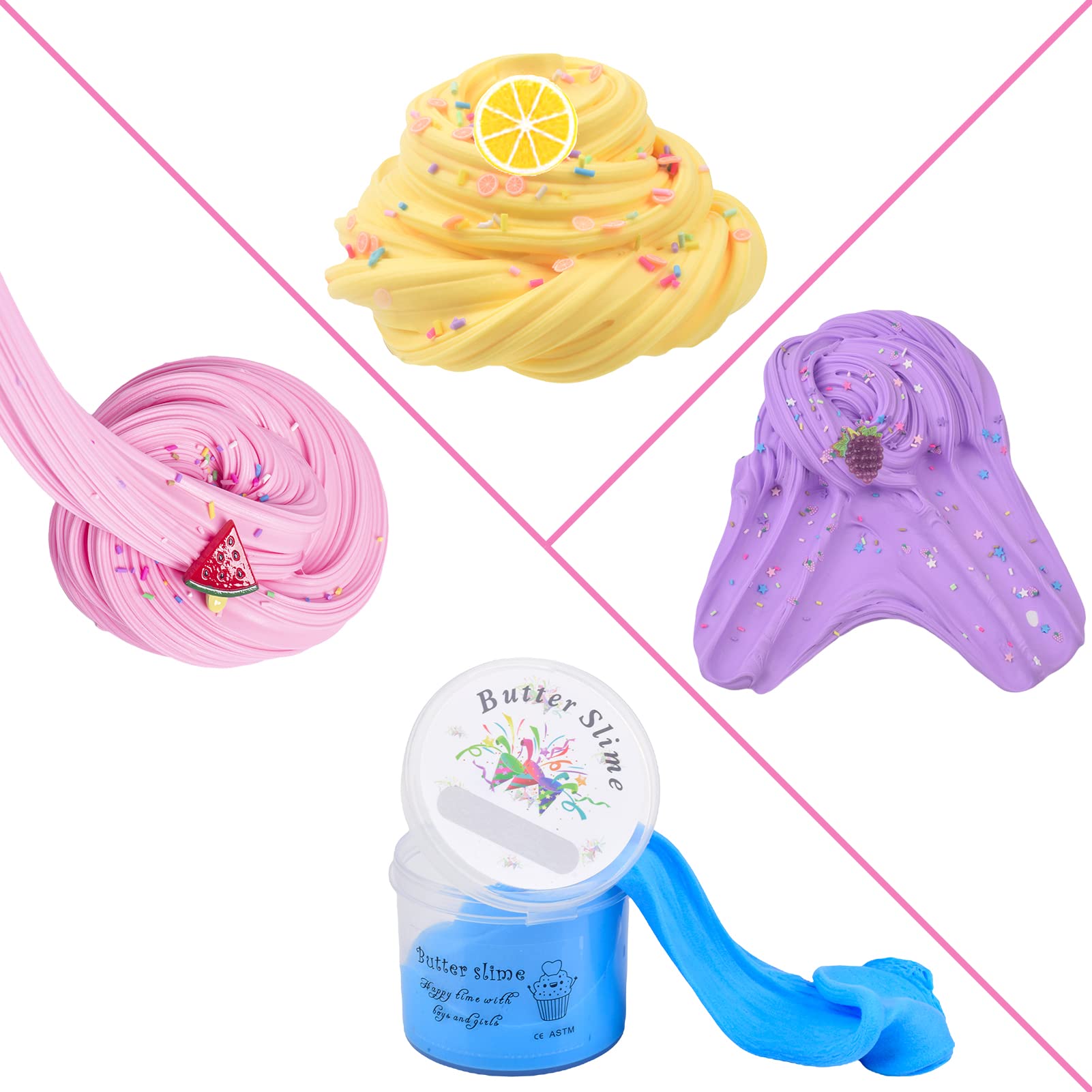 JOYIN Slime Galáctico – 24 Bolas De Slime No Pegajosas, Elásticas Y No Tóxicas, Ideales Para Regalos Y Bolsas De Fiesta