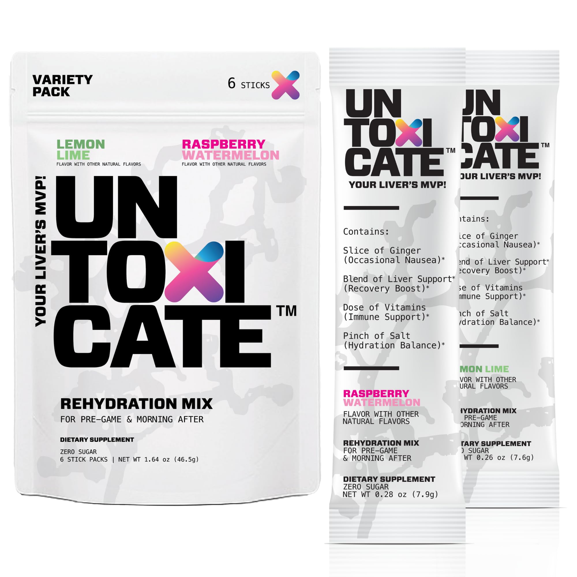 Amazon.com: Untoxicate Liver Support & Recovery Drink Mix with DHM |  Electrolyte Powder Packets with Dihydromyricetin, Milk Thistle & Glutathione  | Support Your Body After Drinking | Zero Sugar