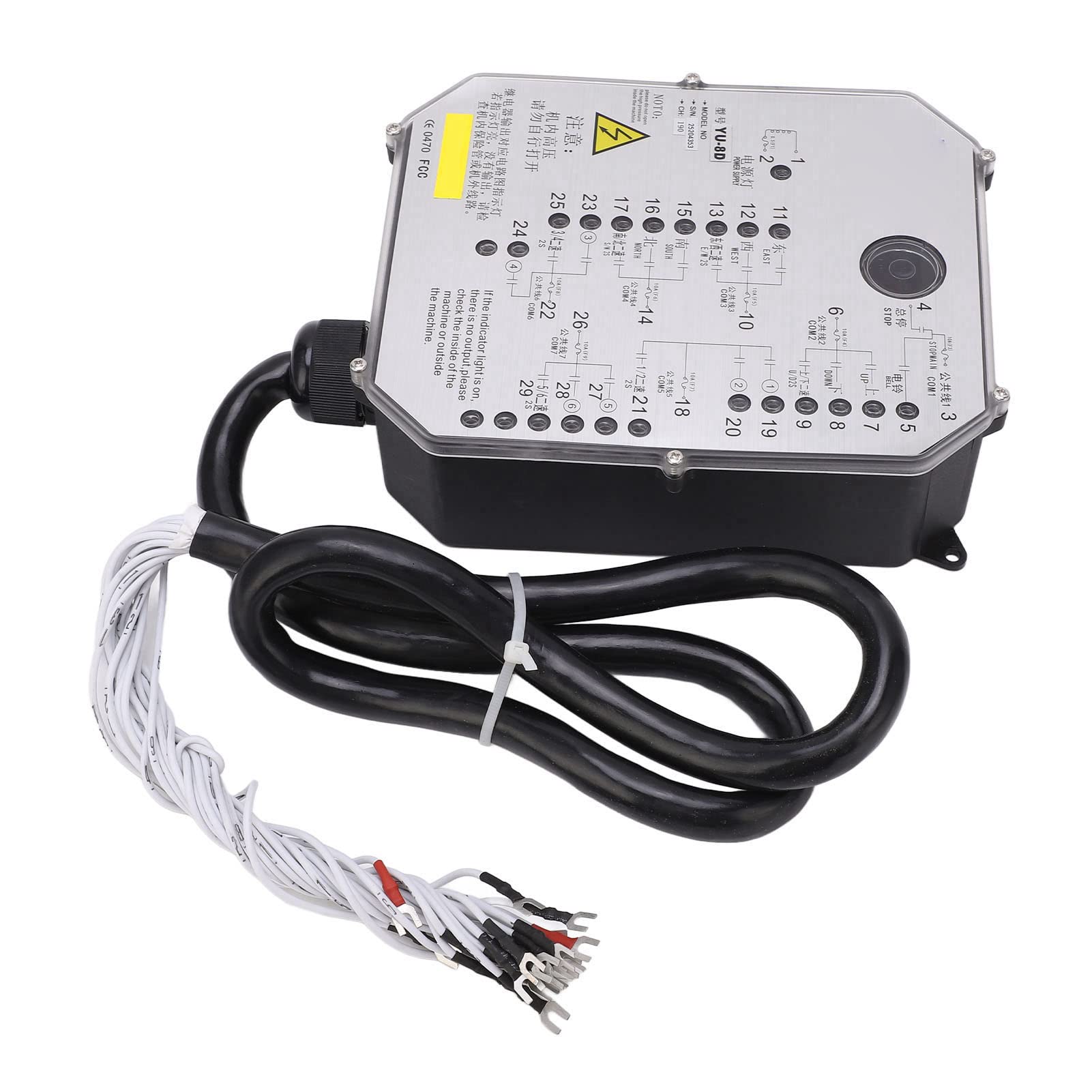 Aramox Przemysłowy Pilot do Dźwigu, 800MHz 10 Przycisków LED (AC24V)