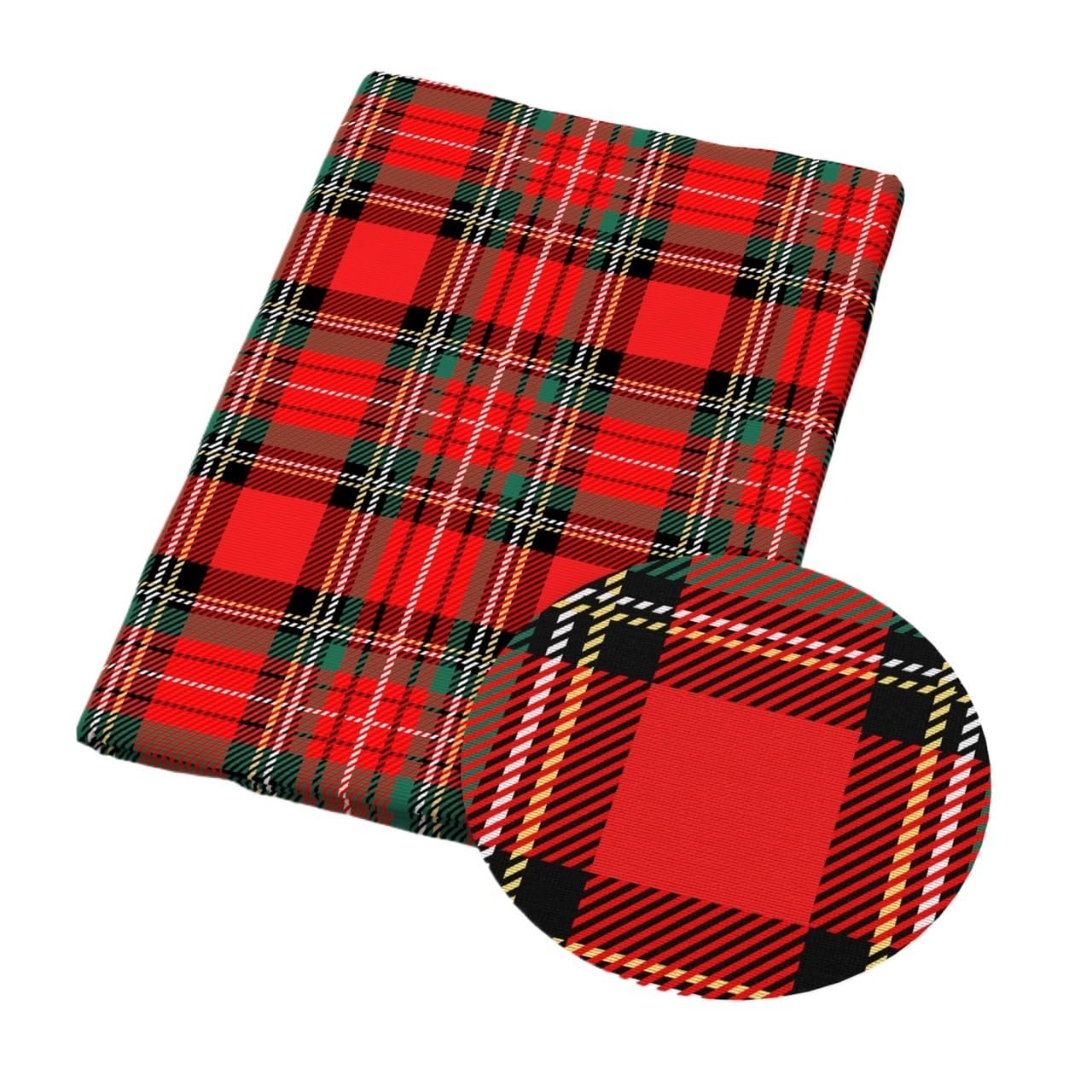 Material for Sewing 50 * 145cm Christmas Plaid Grid Patchwork Polyester Cotton Fabric for Tissue Sewing Quilting Fabrics Needlework Material(1152807)
