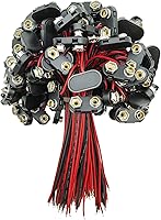 Vista 8 de Conector de batería de 9 V, 10 piezas tipo T de 9 voltios conector de hebilla de plástico duro utilizado en experimentos estudiantiles, u otros