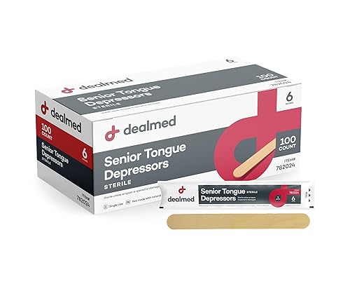 Miniatura 13 de Dealmed Depresores de lengua para personas mayores de 6 pulgadas – 500 palitos depresores de lengua de madera no estéril para manualidades, práctica