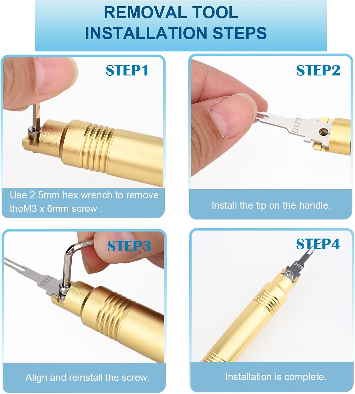 Terminal Pin Removal Tool Kit ，Electrical Pin Extractor Tool, Terminal Removal Tool,with 8PCS Replacement Tips Universal for Automotive/Computer Repair Terminal Release Tool kit.