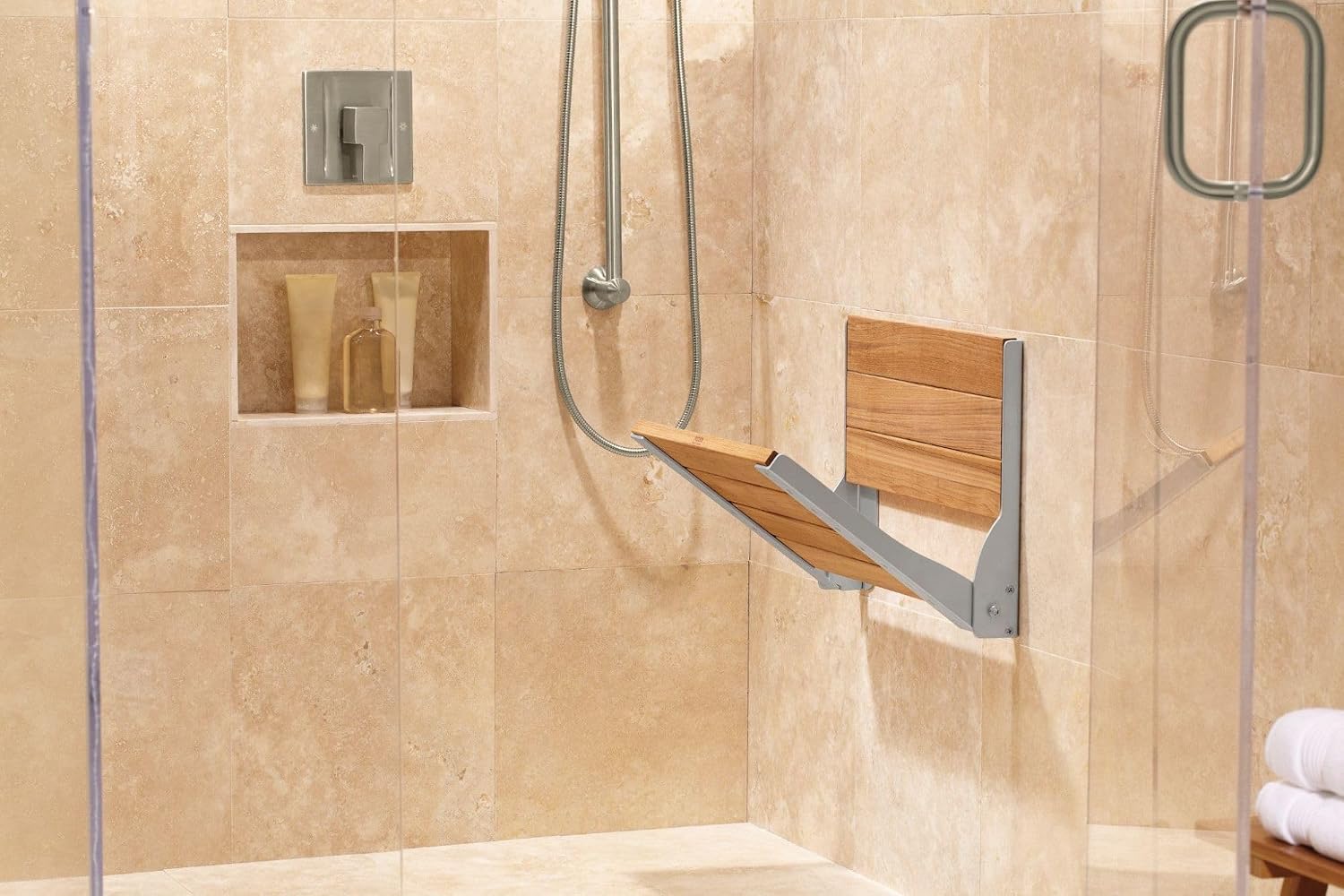 Moen 90 Degree Brushed Nickel 1-Handle Posi-Temp Pressure Balancing Valve Trim Kit, Valve Required, TS2711BN