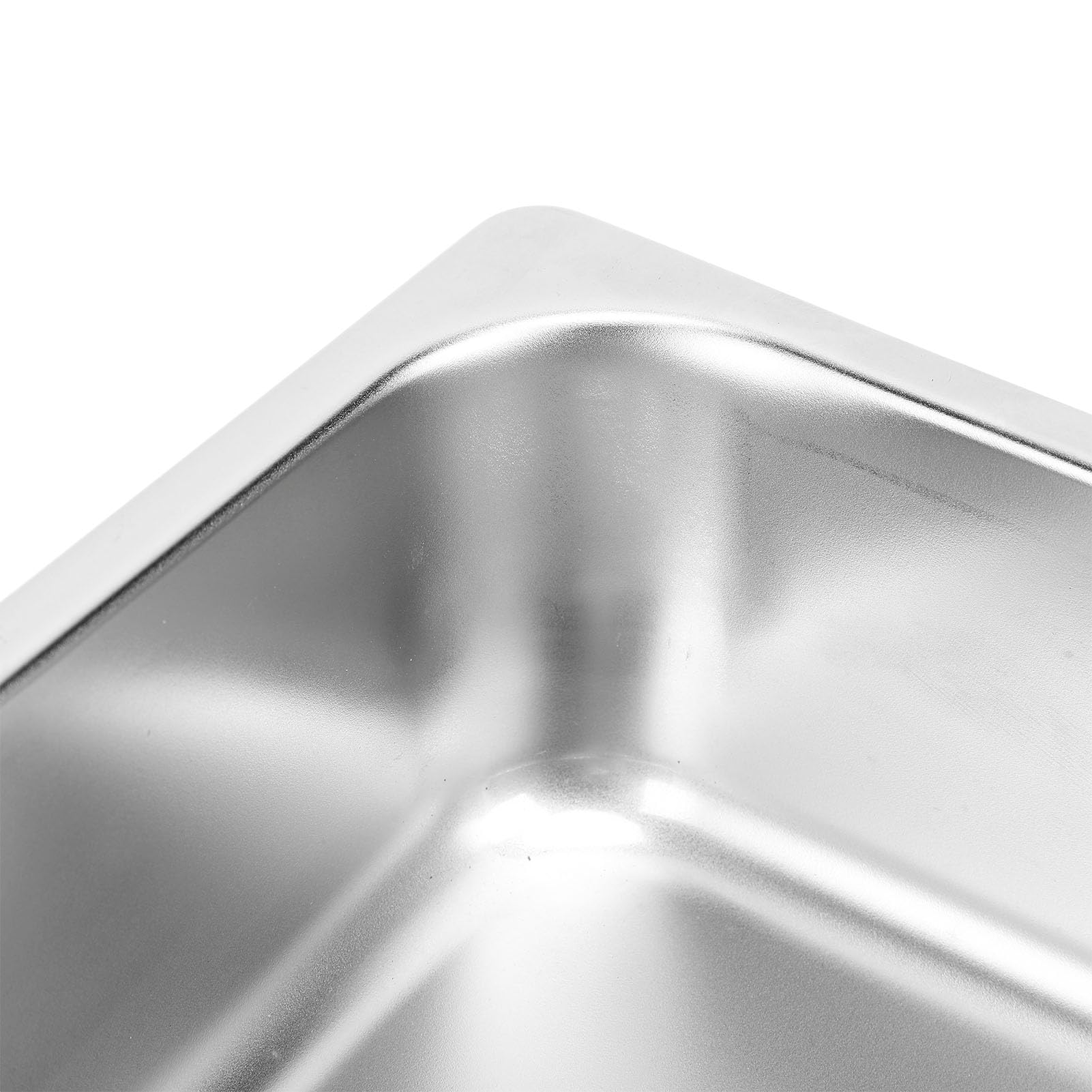 Lavandino per, 265x162x65 Mm Lavello in Acciaio Inossidabile RV 304 di Lunga Durata Facile Pulire con Scarico Fognario 40 Mm per Barche, Caravan, Yacht, Barche