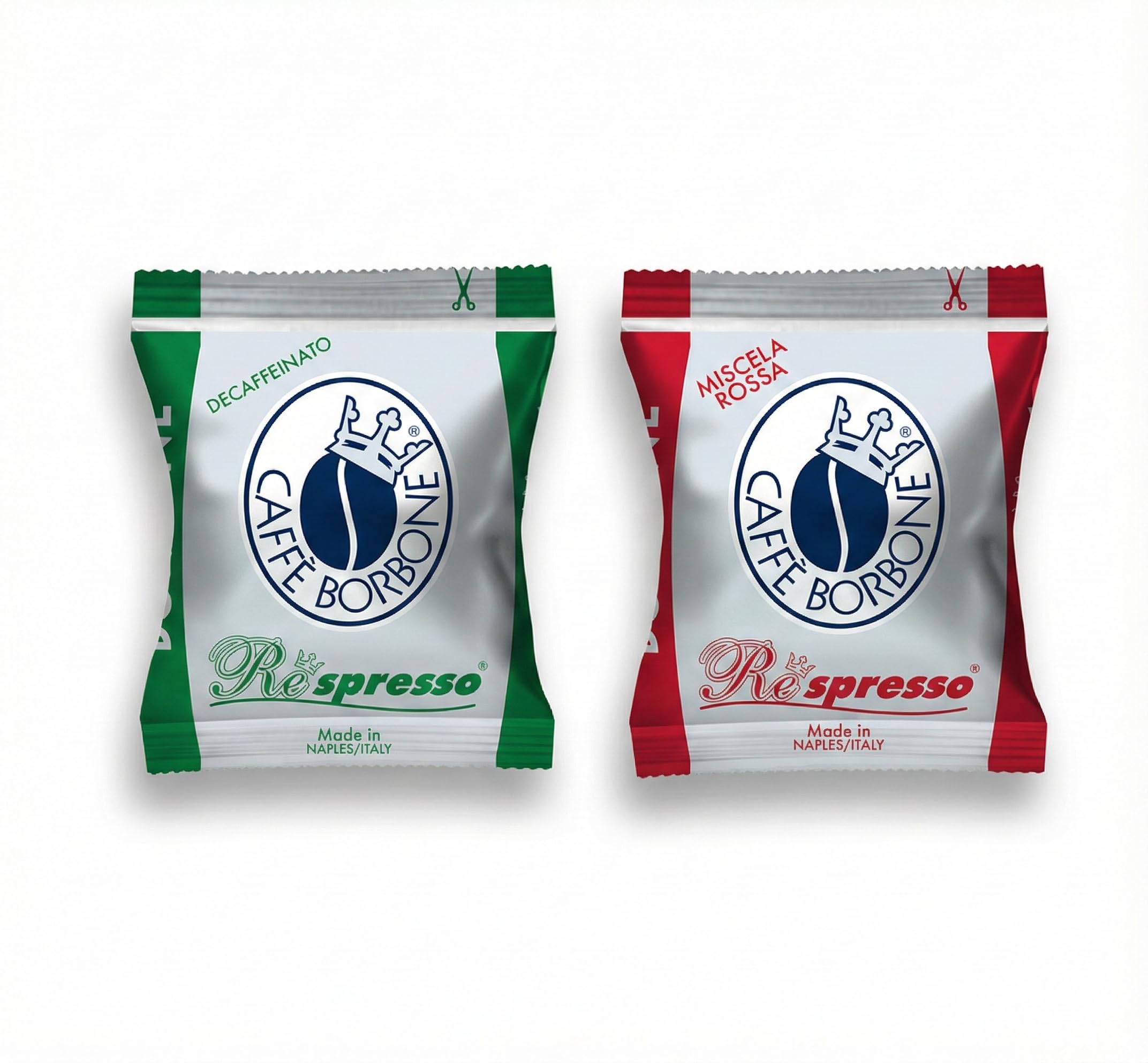 Caffé Borbone Kit de degustación Respresso - 200 cápsulas compatibles con las máquinas Nespresso* de uso doméstico (100 Rossa, 100 Dek)