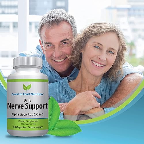 Miniatura 4 de Apoyo nervioso Alivio avanzado de los nervios con ácido alfa lipoico 650 mg Vitaminas nerviosas para aliviar los dolores de manos, piernas y pies
