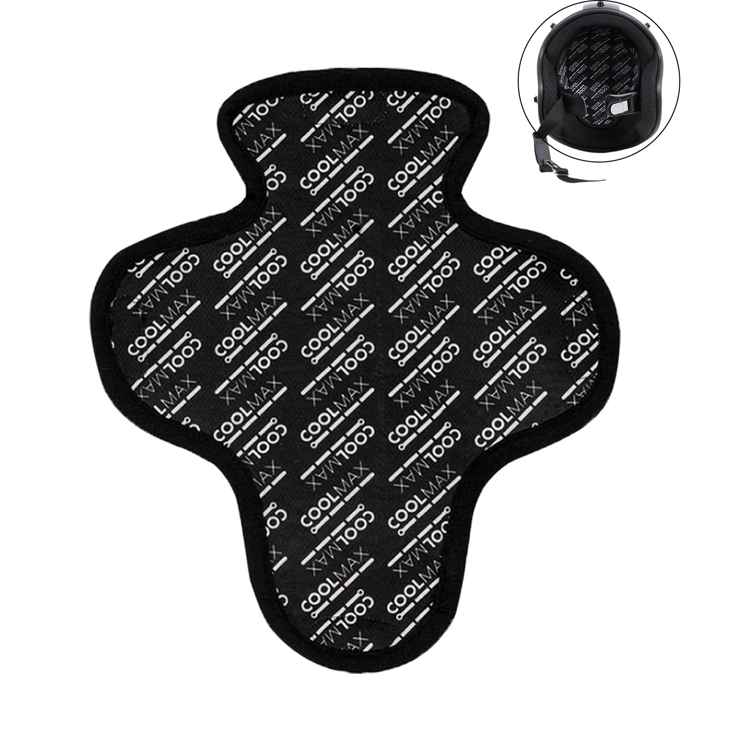 Cooling Skull Motorcycle Helmet pad Anti Sweat Wicking Helmet Padding Quick-Drying Breathable Waterproof Helmet Liner for Men and Women Hockey/Bicycles/Football Helmet Pads Accessories